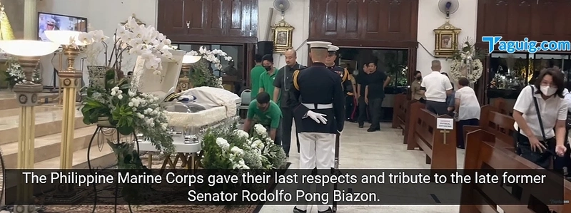 VIDEO: Necrological Service for Biazon Held at Philippine Marines HQ ...